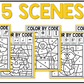 Fall Music Coloring BUNDLE Color by Note Fall Music Worksheets Color by Rhythm