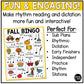 Fall Music Bingo Fall Music Games Rhythm Bingo Fall Music Worksheets Sub Plans