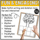 Fall Rhythm Worksheet Elementary Music Composition Centers & Activity for Autumn