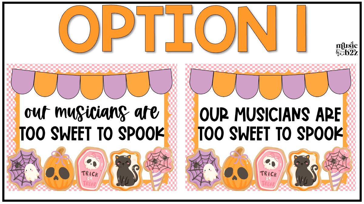 Halloween Music Bulletin Board Halloween Elementary Music Decor