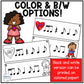 Valentine's Day Music Activity - Write the Room - Music Rhythm - Music Lesson
