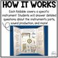 Percussion Family Foldable Activity - Musical Instrument Families of the Orchestra Worksheet Lesson