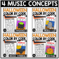 Halloween Music Coloring BUNDLE Color by Note Halloween Music Worksheets