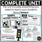 Tempo Unit Elementary Music Curriculum Lesson Activity Worksheets Games