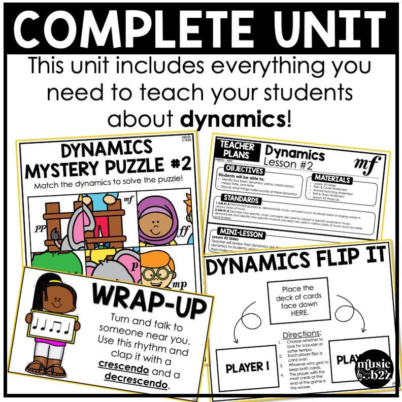 Dynamics Unit Elementary Music Curriculum Elements of Music Lesson Plan Template