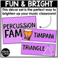 Instrument Family Posters Elementary Music Classroom Decor Simply Checkered