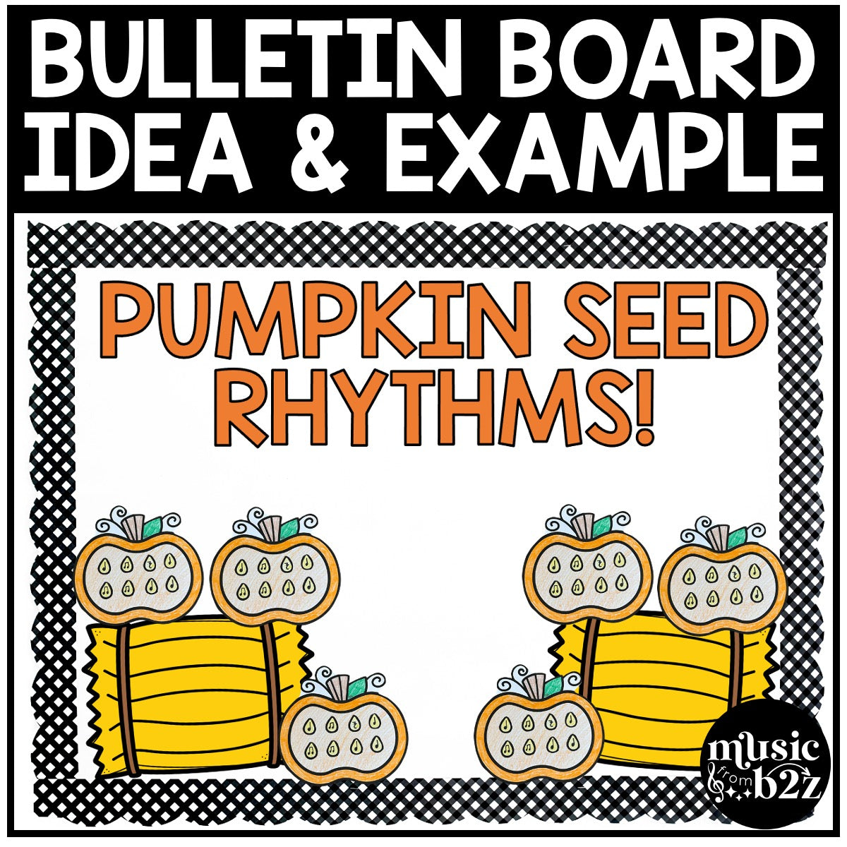 Fall Music Rhythm Craft Fall Music Activities Pumpkin Craft Elementary Music