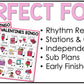 Valentines Day Music Bingo Game Activities for Quarter & Eighth Notes Centers