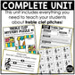 Treble Clef Unit Elementary Music Curriculum Lesson Activity Worksheets Games