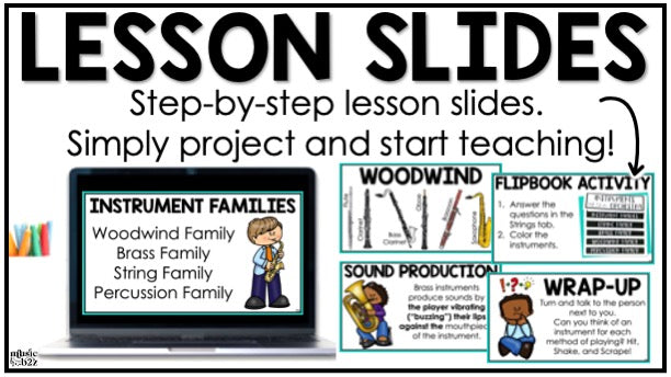 Instrument Families Orchestra Unit Elementary Music Curriculum Lesson Activity