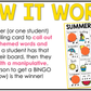 Summer Music Bingo Game Rhythm Bingo Game for Quarter & Eighth Notes Centers