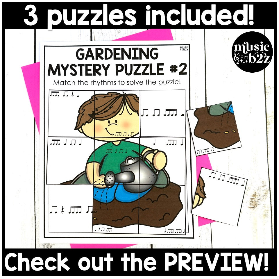 Sixteenth Notes Rhythm Mystery Puzzles Elementary Music Centers Sub Plans
