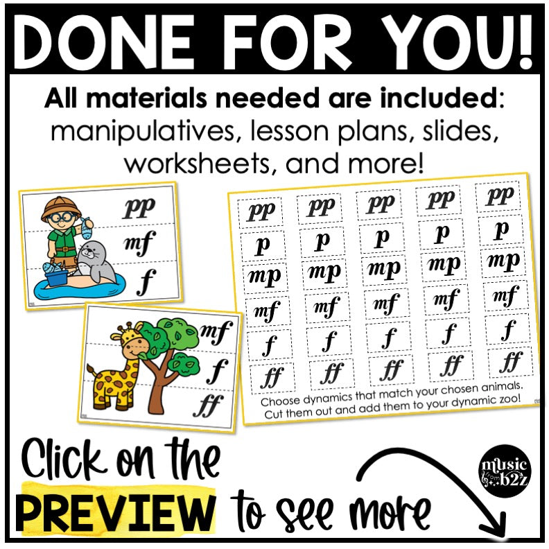 Dynamics Unit Elementary Music Curriculum Elements of Music Lesson Plan Template