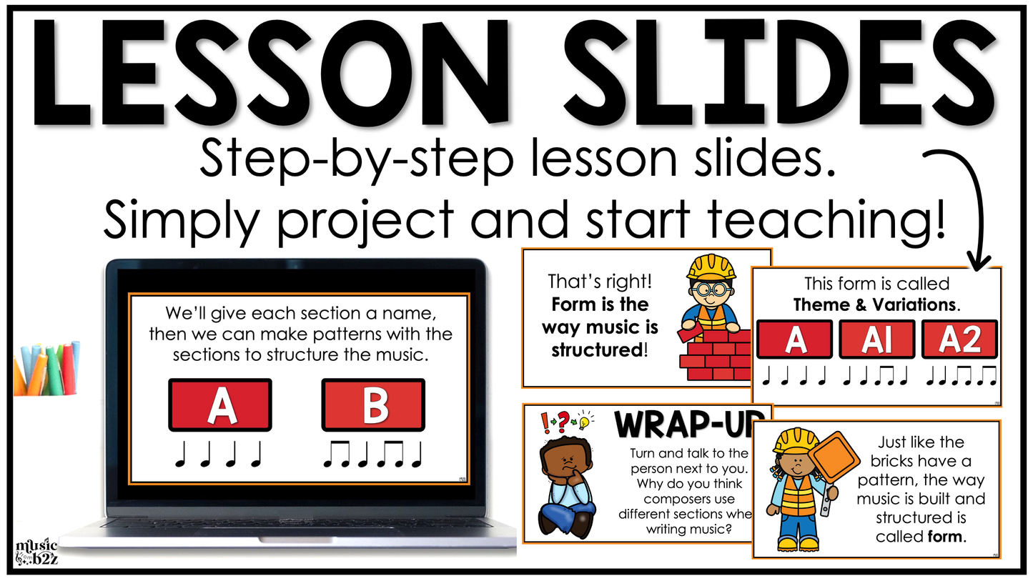 Musical Form Unit Elementary Music Curriculum Elements of Music Lesson