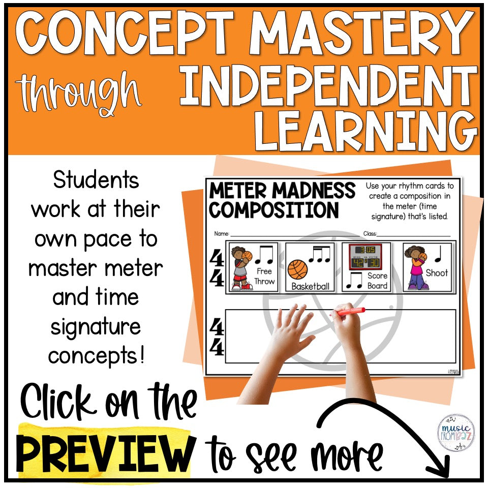 March Music Madness | Music Meter Activities BUNDLE | Time Signature Activity