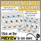 Fall Elementary Music Composition Rhythm Cards Worksheets & Beat Strips Autumn