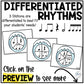 Winter Music Task Cards - Music Rhythm Worksheet - January Music Lesson