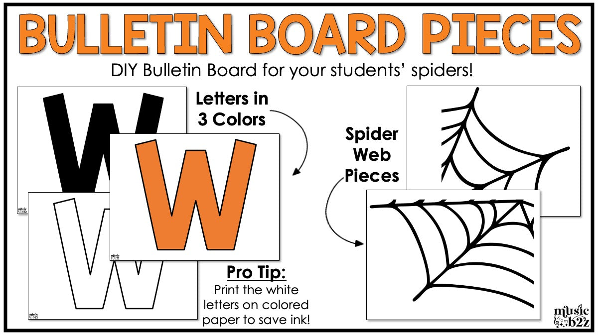 Halloween Spider Rhythm Craft Elementary Music Centers Sub Plans Activities
