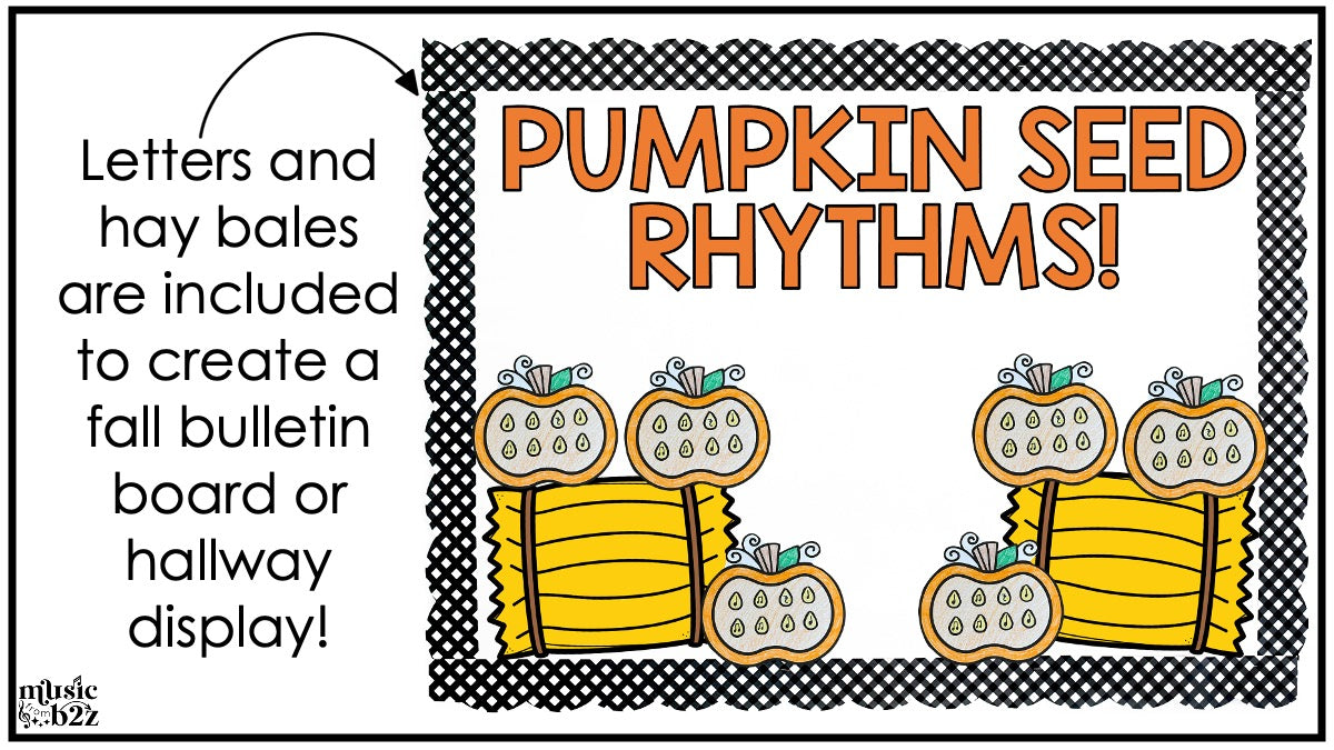 Fall Music Rhythm Craft Fall Music Activities Pumpkin Craft Elementary Music
