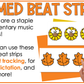 Fall Elementary Music Composition Rhythm Cards Worksheets & Beat Strips Autumn