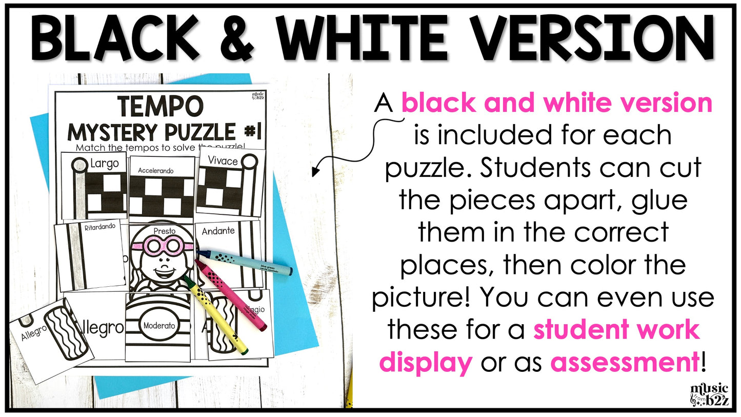 Music Dynamics Mystery Puzzles Elementary Music Centers Sub Plans Activities