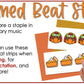 Thanksgiving Elementary Music Composition Rhythm Cards Worksheets & Beat Strips