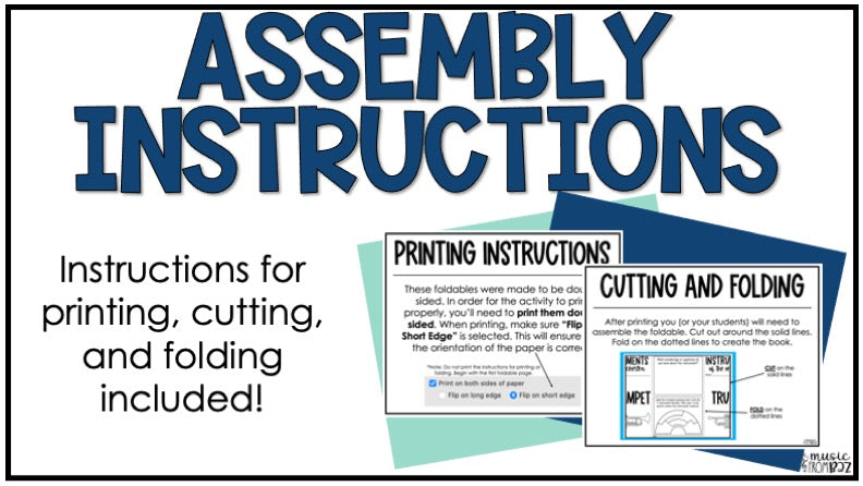 Percussion Family Foldable Activity - Musical Instrument Families of the Orchestra Worksheet Lesson