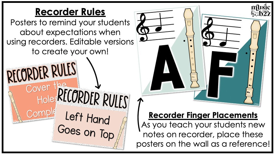 Music Classroom Decor BUNDLE - Music Bulletin Board & Posters - Modern Oasis