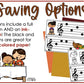 Thanksgiving Treble Clef Notes Music Write the Room Game & Turkey Scavenger Hunt