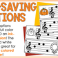 Fall Treble Clef Notes Music Write the Room Game & Scavenger Hunt for Autumn
