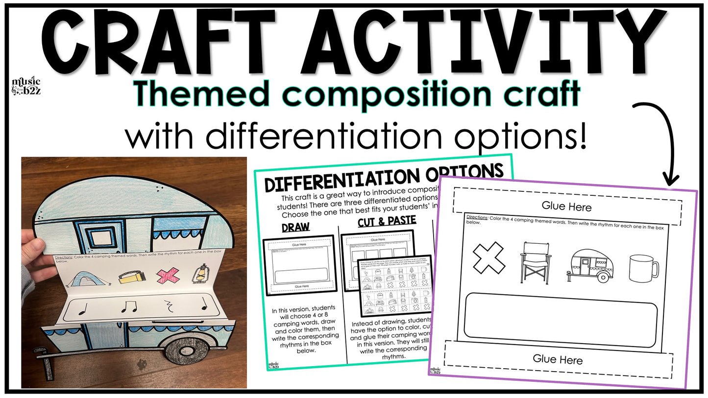 Quarter Rest Unit Elementary Music Lesson Activity Composition Worksheets