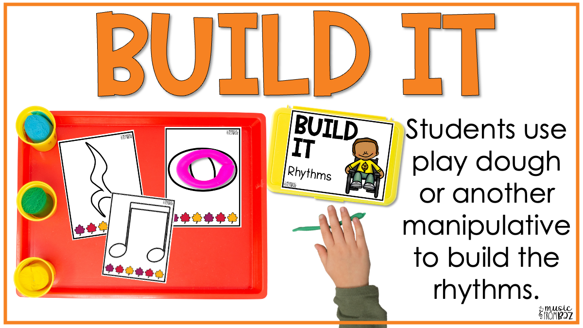 Fall Rhythm Task Cards Elementary Music Centers Lessons & Activities for Autumn