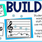 Winter Music Activities - Music Task Cards - Treble Clef Worksheet & Stations