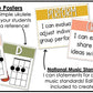 Music Classroom Decor BUNDLE - Music Bulletin Board & Posters - Modern Oasis