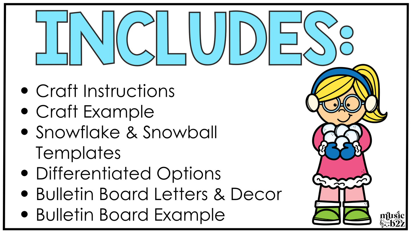 Winter Music Craft Dynamics Winter Music Activities Winter Music Bulletin Board
