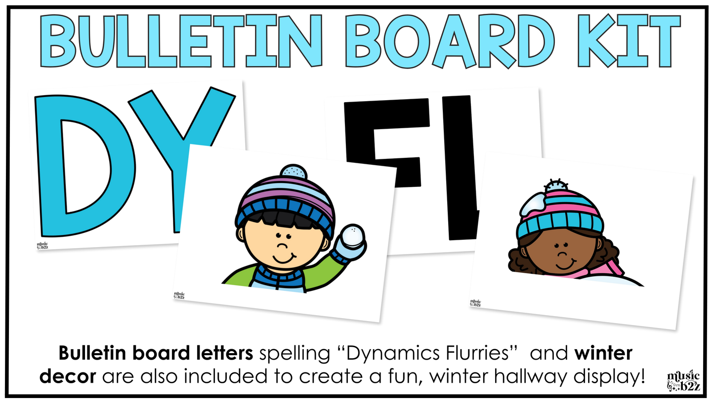 Winter Music Craft Dynamics Winter Music Activities Winter Music Bulletin Board