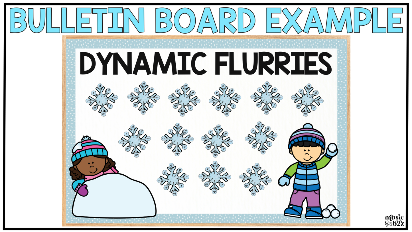 Winter Music Craft Dynamics Winter Music Activities Winter Music Bulletin Board