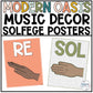Music Classroom Decor - Solfege Hand Signs - Modern Oasis