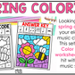 Spring Music Coloring Page BUNDLE Color by Note Spring Music Worksheets