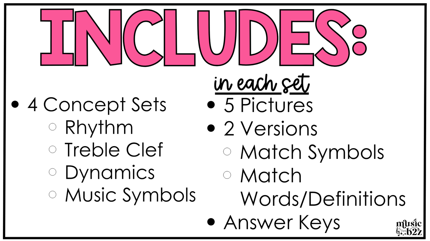 Spring Music Coloring Page BUNDLE Color by Note Spring Music Worksheets