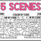 Spring Music Coloring Page BUNDLE Color by Note Spring Music Worksheets