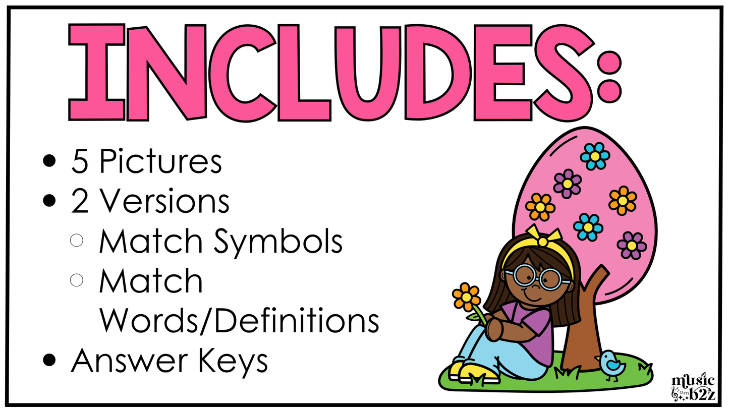 Spring Music Coloring Pages Color by Note Spring Music Worksheets Dynamics