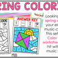 Spring Music Coloring Color by Note Spring Music Worksheets Music Symbols
