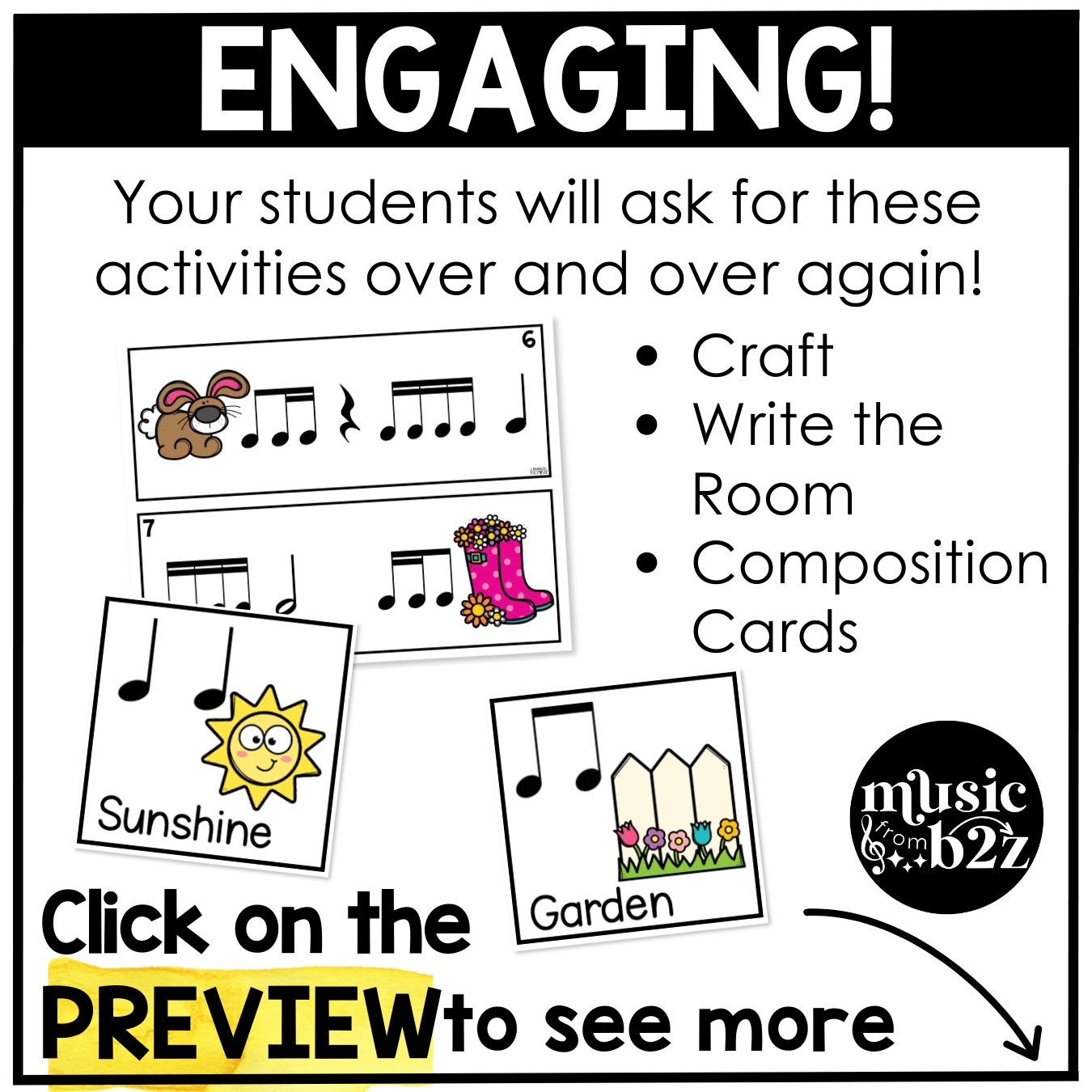 Spring Music Centers BUNDLE Spring Rhythm Worksheets Music Games Sub Plans