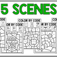 St. Patrick's Day Music Coloring Page BUNDLE Color by Note Music Worksheets