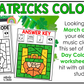 St. Patrick's Day Music Coloring Pages Rhythm Worksheets Music Color by Note