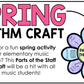 Spring Music Craft Music Bulletin Board Spring Music Sub Plans Music Staff