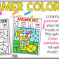 Summer Music Coloring Pages Rhythm Worksheets Summer Music Color by Note