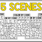 Summer Music Coloring Pages Color by Note Summer Music Worksheets Treble Clef