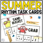Summer Music Rhythm Task Cards